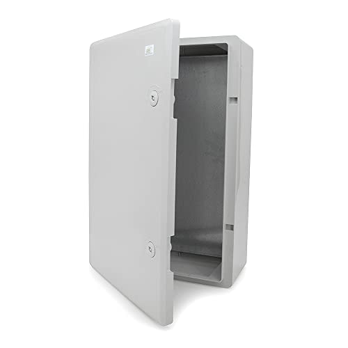 ELS Elektrotechnika Schaltschrank Industriegehäuse IP65 verzinkter Montageplatte Verriegelung Tür mit umlaufender Dichtung Wandgehäuse Gehäuse Leergehäuse ABS Kunststoff leer Schrank 430x660x210