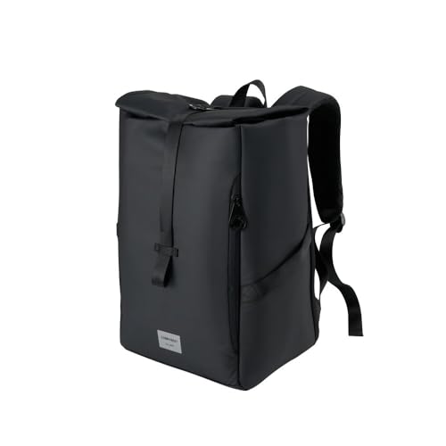 Cabin Max ISEO Rolltop Rucksack, 40 x 20 x 25 cm Handgepäck Rucksack, für Ryanair Handgepäck 40x20x25, Rucksack Handgepäck Flugzeug, Reiserucksack Handgepäck Flugzeug - Wasserfest (Recyceltes RPET)