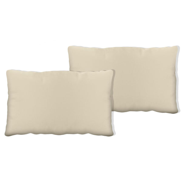 Ferocity Kissen für Gartenbank Set x2, Kleines seitliches Sitzkissen, 30x40x12 cm, Wasserfestes Outdoor Polster für Gartenmöbel, Paletten und auf dieTerrasse, Beige [133]