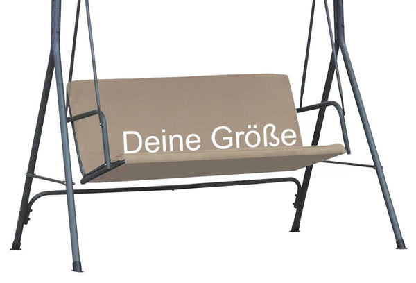 Ferocity Personalisierte Ersatz-schaukelsitzbezug für Hollywoodschaukel | MASSANFERTIGUNG | Cordura Stoff für Sitzbezug Garten Schaukel Stuhlbezug | Wetterbeständig | Outdoor Sitzauflage Beige [101]