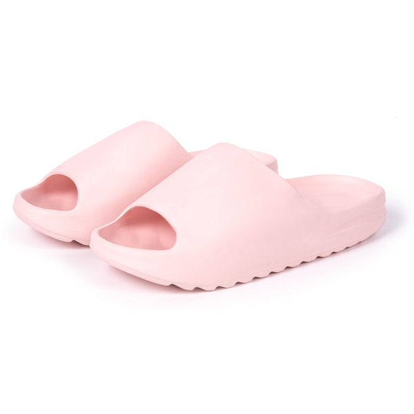 HEYO Damen Badelatschen Duschschuhe Badeschuhe Schwimmbad Pantoletten Badeschlappen Cozy Slides (Rosa, eu_Footwear_Size_System, Adult, Numeric, medium, Numeric_39)