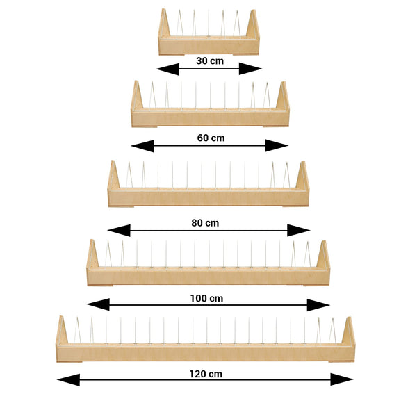 AGROHIT Futtertrog Geflügel-Trog Futtertrog für Vögel/Tauben aus Holz 37/70/90/120cm (120cm)