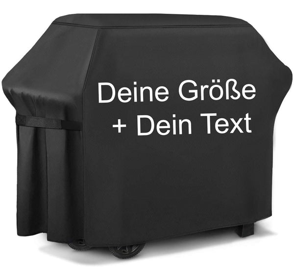 Ferocity Personalisierte Delux Grillabdeckung nach Maß Top Qualität, Wasserdichter BBQ Schutz Outdoor Grill Garten Terrasse Dein Text Jede Größe auf Bestellung [084]