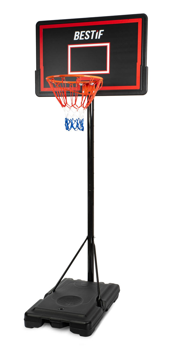 BESTIF Basketball-Set Verstellbar Stabile Basis, Basketballständer Basketballanlage Indoor & Outdoor Korbhöhe 135cm 305cm mit Rollen