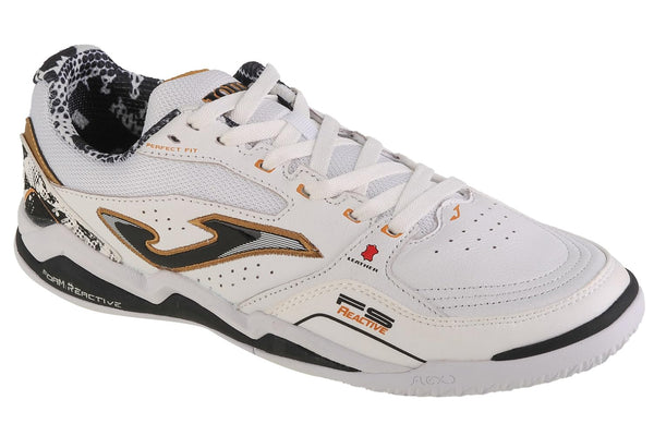 Joma FS Reactive 2402 IN FSS2402IN, Herren, Hallenschuhe, White/Black/Gold, 42 EU