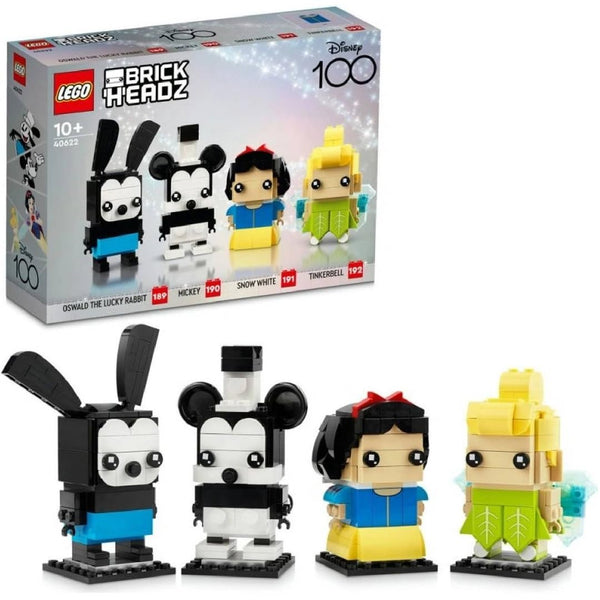 LEGO BrickHeadz Disney 100th Celebration Mickey Mouse, Snow White, Tinkerbell & Oswald The Lucky Rabbit