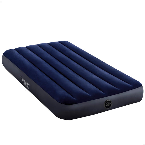 Intex 64757 Classic Downy Blue Dura-Beam Serie Twin Luftbett, Blau, 191 x 99 x 25 cm (L x B x H)