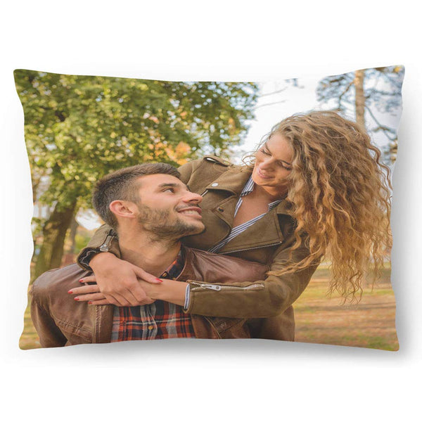 Personalisiertes FOTOGESCHENK mit eigenem Foto (60 x 40 cm) Foto-Kissen mit Deinem Foto & Text Bedrucken Zum Jahrestag, Geburtstag, Valentinstag (mit Füllung) Foto Full 60x40 [091]