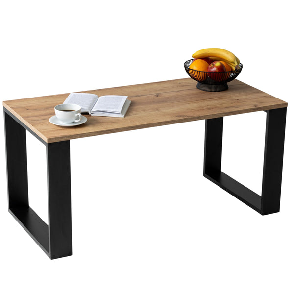 Mex-System Couchtisch - Wohnzimmertisch Modern Perfekt für Büro oder Wohnzimmer - Rechteckiger Kaffeetisch im modernen Stil 105x50x49 cm, Mittel- oder Beistelltisch für Tee und Kaffee (Craft Eiche)