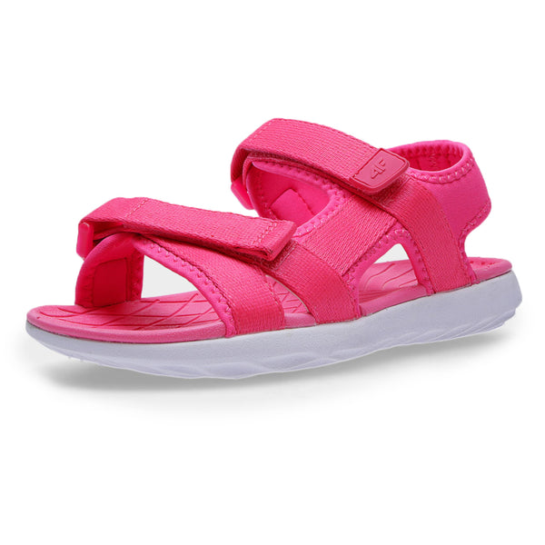 4F Mädchen Sandalen Outdoor Sportsandalen Sommer Pantoletten (Pink, eu_footwear_size_system, big_kid, numeric, medium, numeric_35)