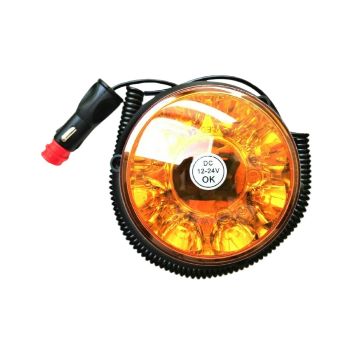 LED Rundumleuchte 4 Blitzmuster 12V 24V ECE R65 R10 E9 Magnet f. PKW LKW Traktor - forplus24