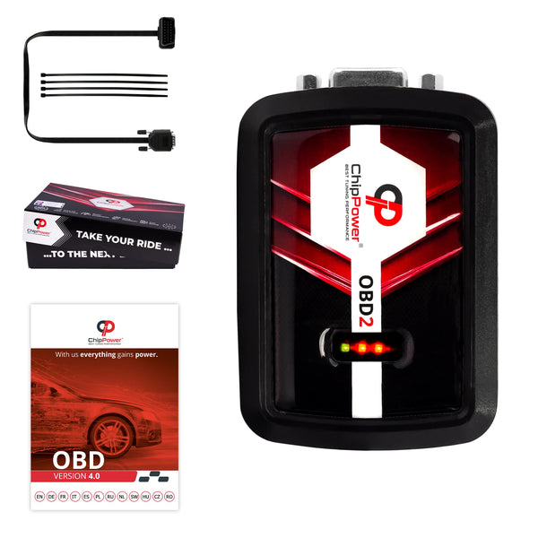 ChipPower Chiptuning OBD v4 geeignet für Skoda Octavia II (1Z) 1.2 1.4 1.8 TSI - kW Tuningbox Benzin Plug&Drive Chip Tuning Box Leistungssteigerung und weniger Verbrauch