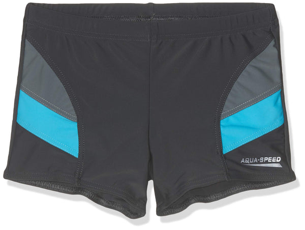 Aqua-Speed Jungen Badehose - Badeshorts Mit Bein - Bequem Und Elastisch - Beständig Gegen Chlor Und UV-Strahlung - #AsANDY, Blau/Grün 28, 152