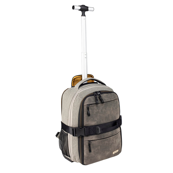 Cabin Max Evos Hybrid Rucksack Trolley 40x30x15 Handgepäck - erweiterbar auf Wizzair Handgepäck 40x30x20 - Handgepäck Tasche 40x30x15 für Easyjet, Eurowings, Vueling, British Airways