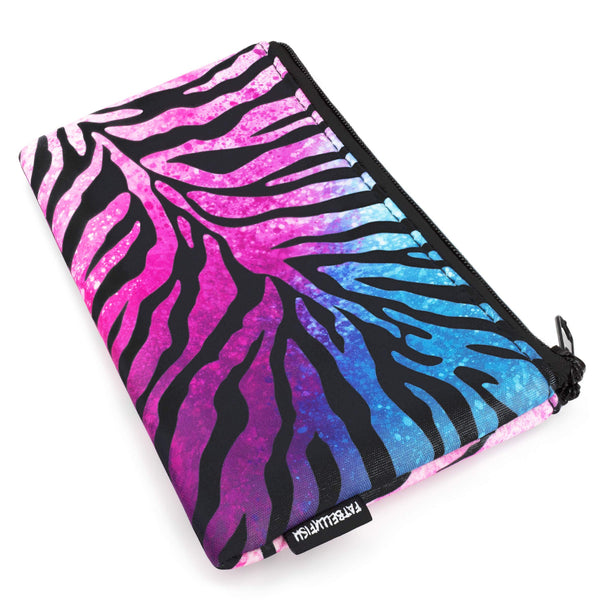 Fat Belly Fish Federmäppchen, Neopren, 1 Tasche, Funky Flame Design, Pink/Violett/Blau